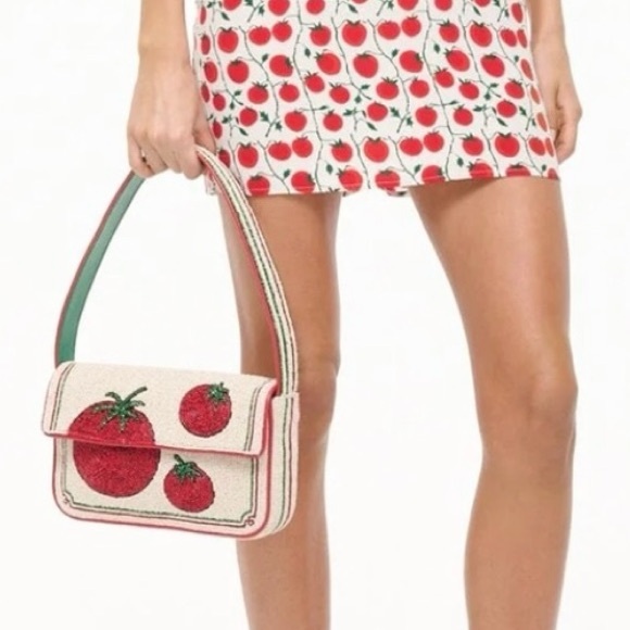 🌺🎉HP🎉🌺 NWT Staud Tommy Shoulder Bag Tomato - Picture 11 of 16